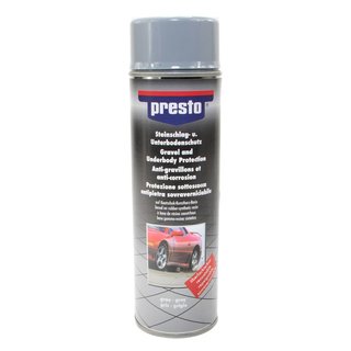 Stonechip & underbodyprotection spray Light Gray Presto 500 ml with pistol grip