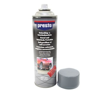 Stonechip & underbodyprotection spray Light Gray Presto 5 X 500 ml with pistol grip