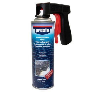 Underbodyprotection stonechip spray black Presto 306017 500 ml with pistolgrip