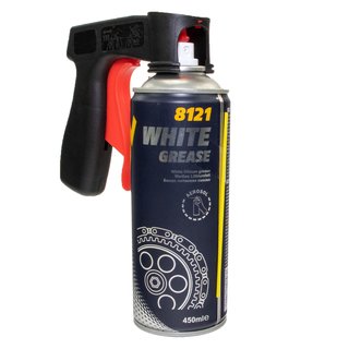 Chain Spray White Grease Spray Mannol 8121 450 ml with pistolgrip