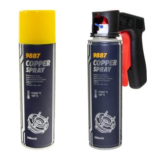 Kupfer Paste Spray Cooper Spray MANNOL 9887 2 X 250 ml mit Pistolengriff