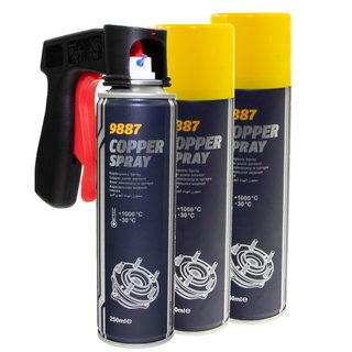 Copper Paste Spray Cooper Spray MANNOL 9887 3 X 250 ml with pistolgrip