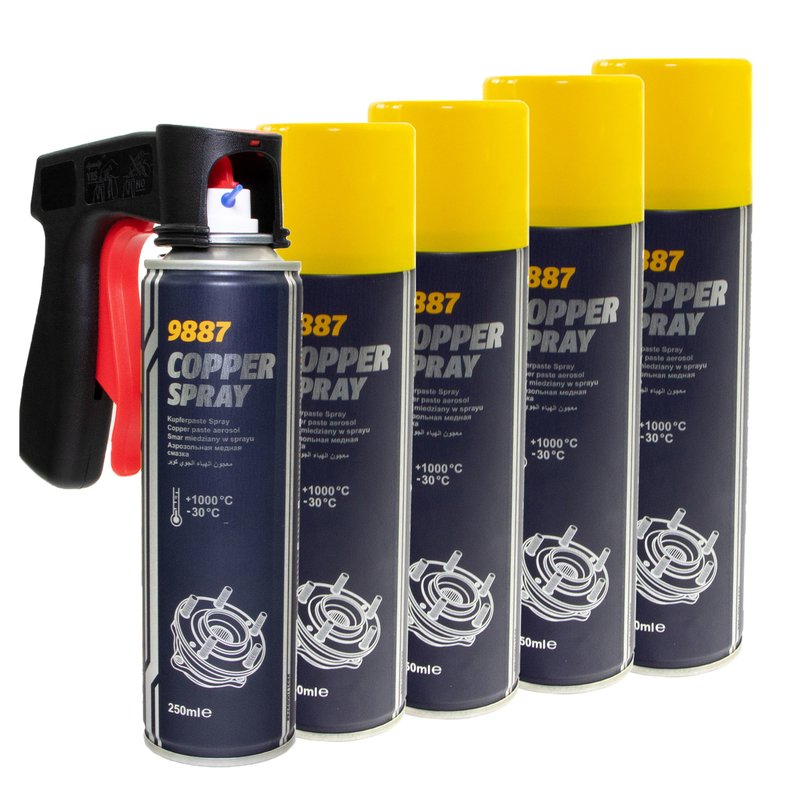 Copper paste spray MANNOL 5 X 250 ml with pistolgrip buy online b, 18,49 €