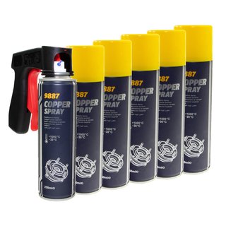 Copper Paste Spray Cooper Spray MANNOL 9887 6 X 250 ml with pistolgrip