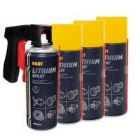 Lithium Spray Lithiumfett MANNOL 9881 4 X 400 ml mit...