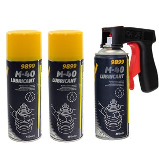 Rust Remover M-40 Mannol 9899 Universal Oil 3 X 450 ml with pistolgrip