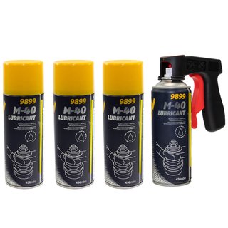 Rust Remover M-40 Mannol 9899 Universal Oil 4 X 450 ml with pistolgrip