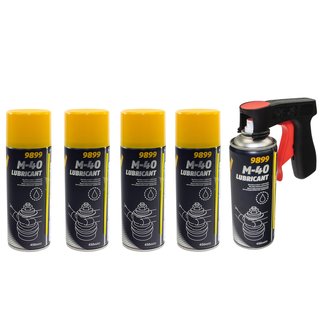 Rust Remover M-40 Mannol 9899 Universal Oil 5 X 450 ml with pistolgrip
