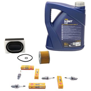 Maintenance package oil 4L + air filter + oil filter + spark plug