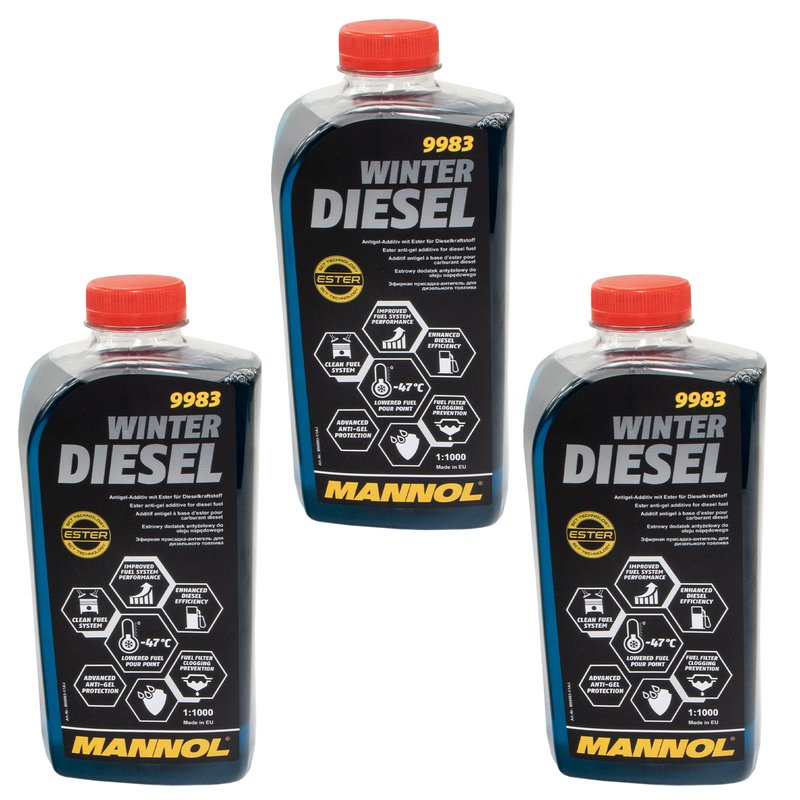 Winter Diesel Kraftstoff Additiv Mannol 9983 3 X 1 Liter im MVH S, 28,49 €