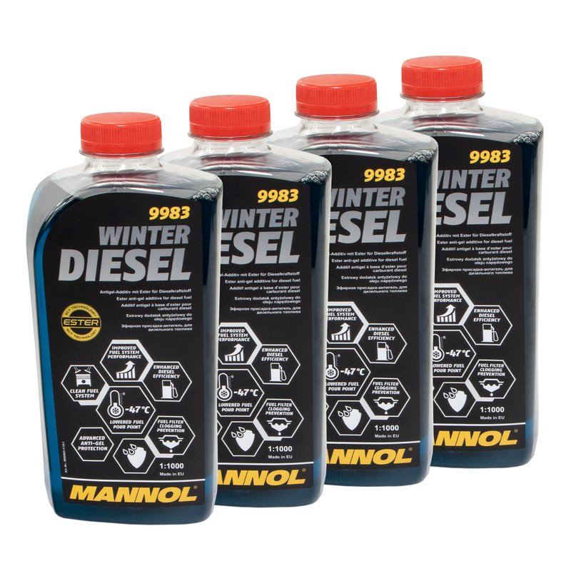 Winter diesel fuel additive Mannol 9983 4 X 1 liter buy online by, 37,99 €