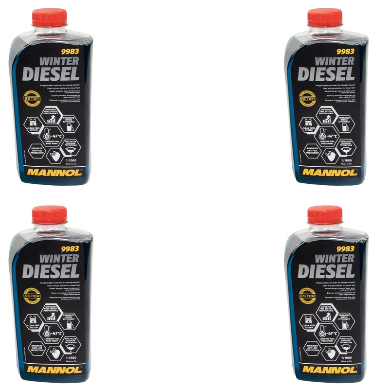 Winter diesel fuel additive Mannol 9983 4 X 1 liter buy online by, 37,99 €