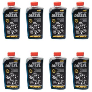 Winter diesel fuel additive flow improver Mannol 9983 8 X 1 liter