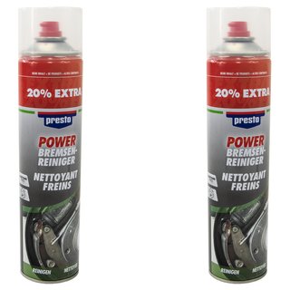 Bremsenreiniger Power Teilereiniger Spray Presto 307287 2 X 600 ml