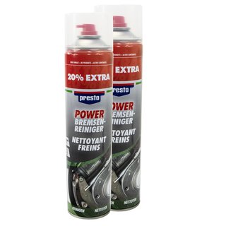 Brake Cleaner Power Parts Cleaner Spray Presto 307287 2 X 600 ml