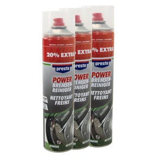 Bremsenreiniger Power Teilereiniger Spray Presto 307287 3 X 600 ml