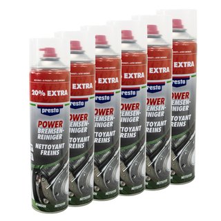 Brake Cleaner Power Parts Cleaner Spray Presto 307287 6 X 600 ml
