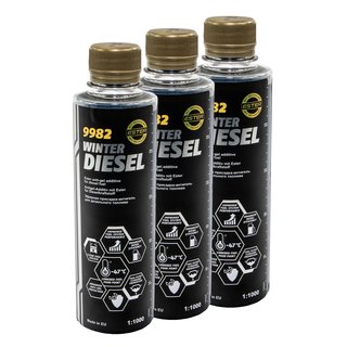 Winter Diesel Kraftstoff Additiv Flieverbesserer Mannol 9983 3 X 250 ml