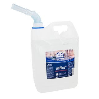 AdBlue ureasolution exhaustgascleaning diesel 5 liters with intregated fillerhose