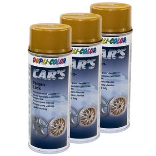 Rim wheel paint spray Cars Dupli Color 385902 Gold 3 X 400 ml