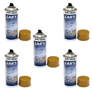 Felgenlack Lack Spray Cars Dupli Color 385902 Gold 5 X 400 ml