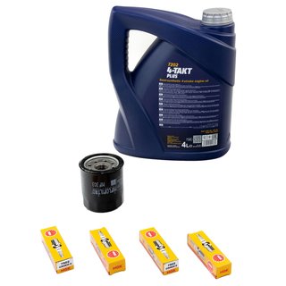 Maintenance package oil 4L + oil filter + spark plug