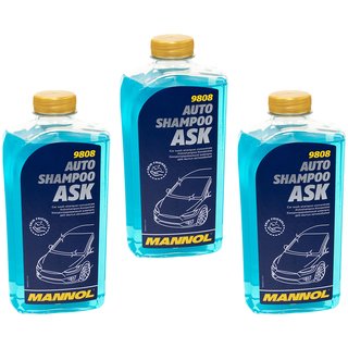 Car Shampoo 9808 ASK Car Wash MANNOL 3 X 1 liter