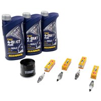 Maintenance package oil 3L + oil filter + spark plugs