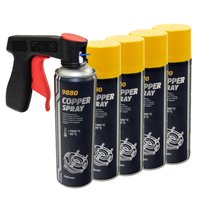Cooper paste Spray MANNOL 9880 5 X 500 ml with Pistol Grip
