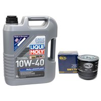 Motoröl Set MOS2 Leichtlauf 10W-40 5 Liter + Ölfilter SM179