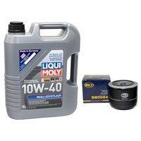 Motoröl Set MOS2 Leichtlauf 10W-40 5 Liter + Ölfilter SM5084