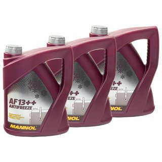 Radiatorantifreeze Coolant Concentrate MANNOL AF13++ Antifreeze 3 X 5 liters -40C red