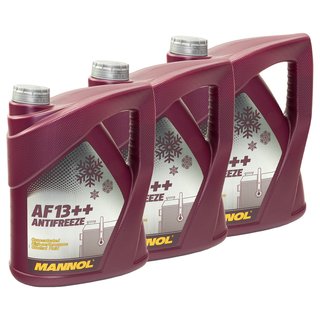 Khlerfrostschutz Khlmittel Konzentrat MANNOL AF13++ Antifreeze 3 X 5 Liter -40C rot
