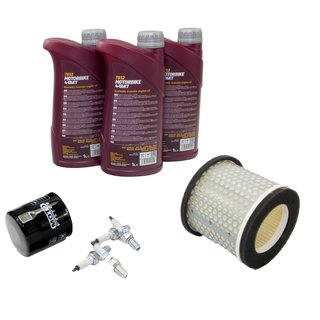 Maintenance package oil 3L + air filter + oil filter + spark plugs