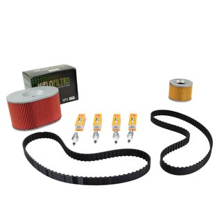 Maintenance package air filter + oil filter + spark plugs + Timing Belt