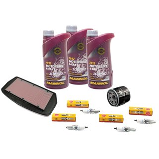 Maintenance package oil 3L + air filter + oil filter + spark plugs