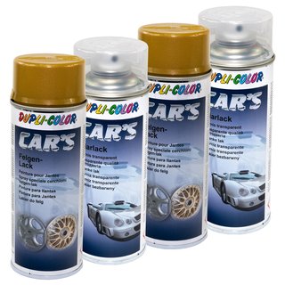 Rim Lacquer Spray Cars Dupli Color 385902 gold 2 X 400 ml + clear lacquer 385858 2 X 400 ml