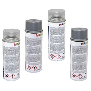 Felgenlack Lack Spray Cars Dupli Color 385919 Silber 2 X 400 ml + Klarlack 385858 2 X 400 ml