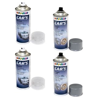 Rim Lacquer Spray Cars Dupli Color 385919 silver 2 X 400 ml + clear lacquer 385858 2 X 400 ml