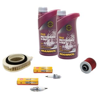 Maintenance package oil 2L + air filter + oil filter + spark plugs