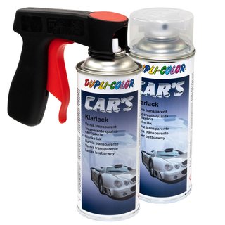 Clearlacquer Spray Cars Dupli Color 385858 glossy 2 X 400 ml with Pistolgrip