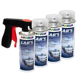 Clearlacquer Spray Cars Dupli Color 385858 glossy 4 X 400 ml with Pistolgrip