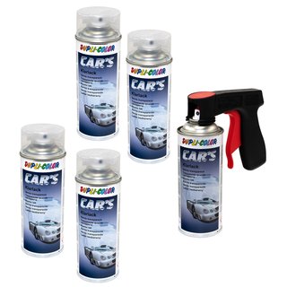 Klarlack Lack Spray Cars Dupli Color 385858 glnzend 5 X 400 ml mit Pistolengriff