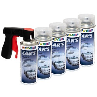 Clearlacquer Spray Cars Dupli Color 385858 glossy 5 X 400 ml with Pistolgrip