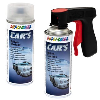 Klarlack Lack Spray Cars Dupli Color 720352 matt 2 X 400 ml mit Pistolengriff