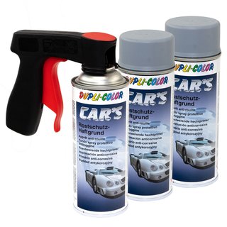 Adhesion Primer Rustprotection Cars Dupli Color 385889 Gray 3 X 400 ml with Pistolgrip