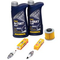 Maintenance Set oil 2L + oil filter + spark plugs