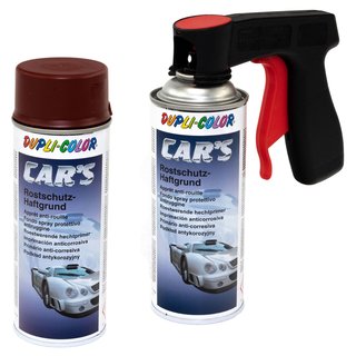 Adhesion Primer Rustprotection Cars Dupli Color 740220 Red 2 X 400 ml with Pistolgrip