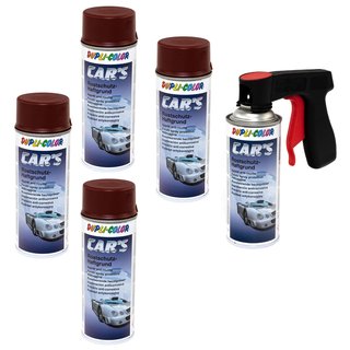 Adhesion Primer Rustprotection Cars Dupli Color 740220 Red 5 X 400 ml with Pistolgrip