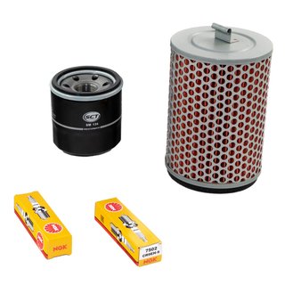 Maintenance package air filter + oil filter + spark plugs